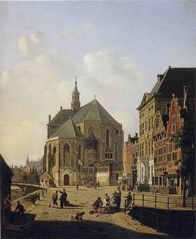 unknow artist European city landscape, street landsacpe, construction, frontstore, building and architecture. 108